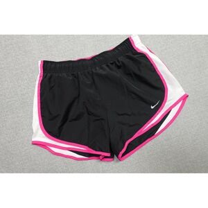 Nike Dri-FIT Running Shorts Womens Small Black Pink Colorblock Lightweight